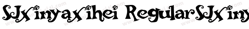 SJxinyaxihei RegularSJxinyaxihei Re字体转换